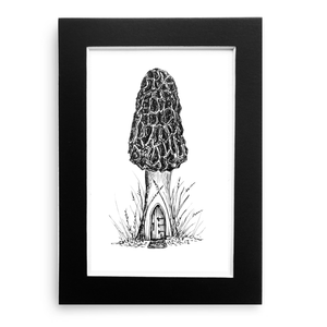 Mushroom Abode - Original Pen & Ink Illustration