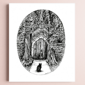 St Edwards Church -Black Cat Fine Art Print