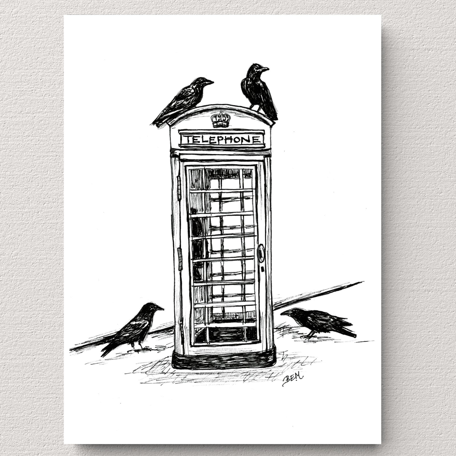 Calling Birds - Crow Fine Art Print