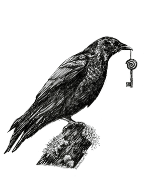 Corvids Gift - Crow Fine Art Print