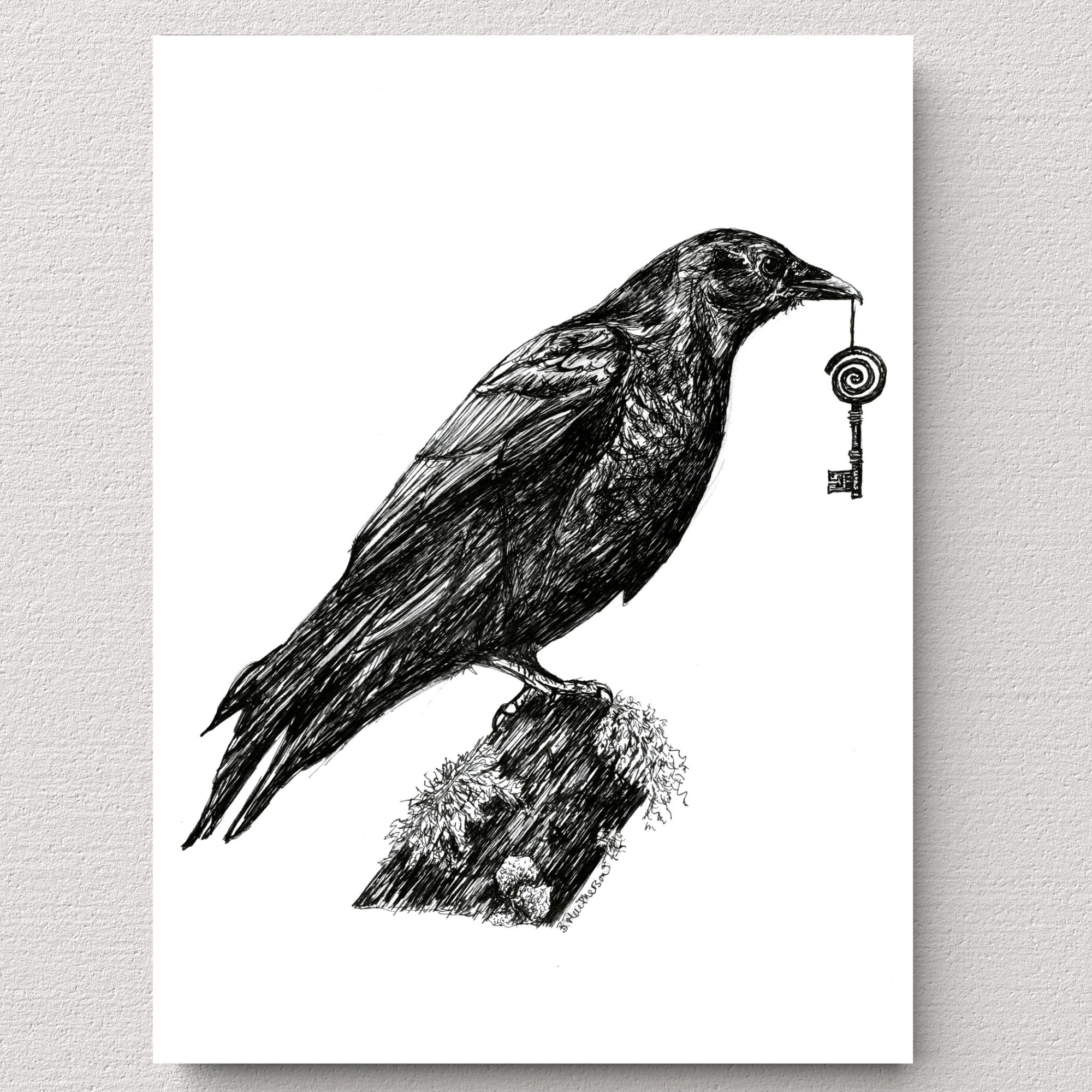 Corvid's Gift Fine Art Print