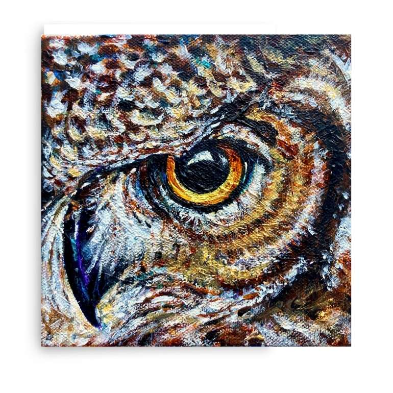 African Eagle Owl - Original Painting