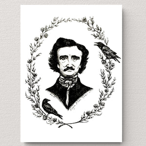 Edgar Allan Poe Fiine Art Print