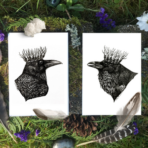 Raven King and Raven Queen Fine Art Print Set