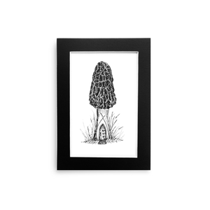 Mushroom Abode - Original Pen & Ink Illustration