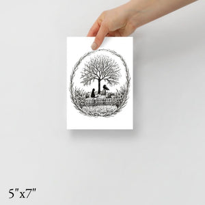 Visiting Friends - Momento Mori Fine Art Print